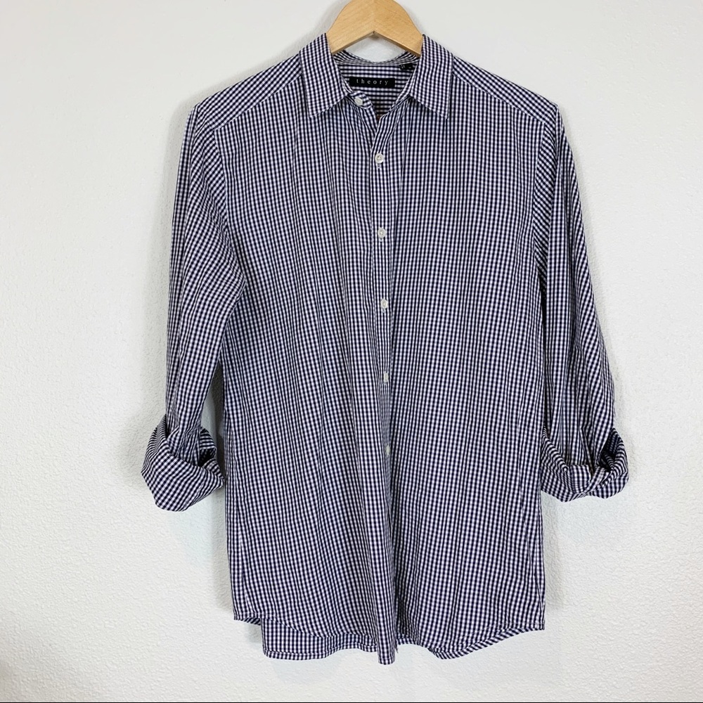 Men Theory Button Down Shirt - image 1